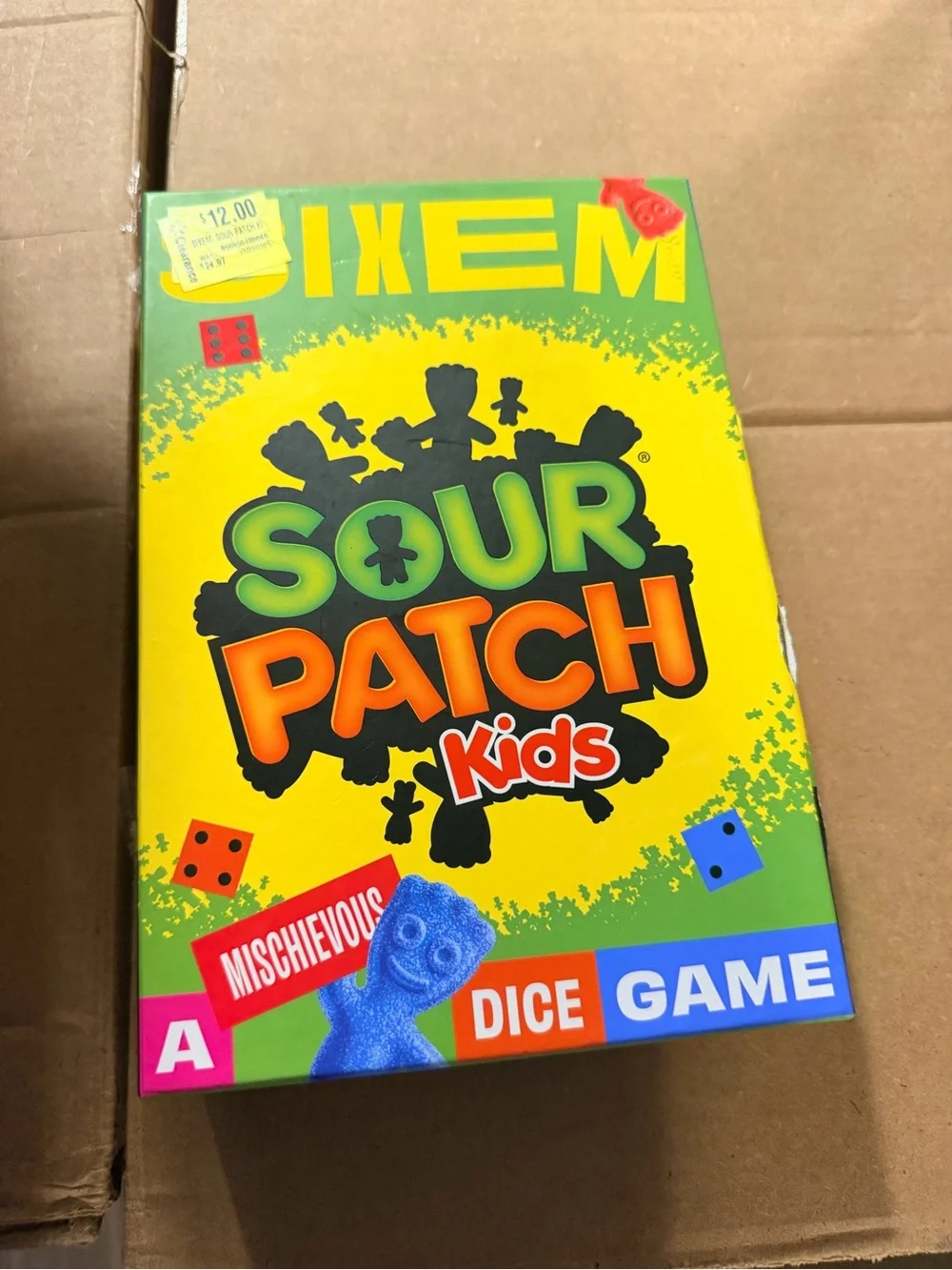 Sixem Sour Patch Kids Mischievous Dice Game Hootenanny Games NIB Sealed